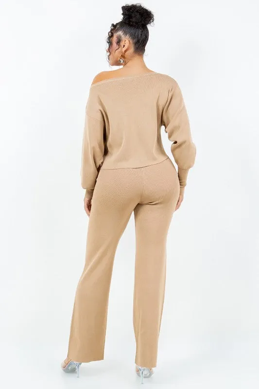 Keep Me Cozy All Night Pant Set