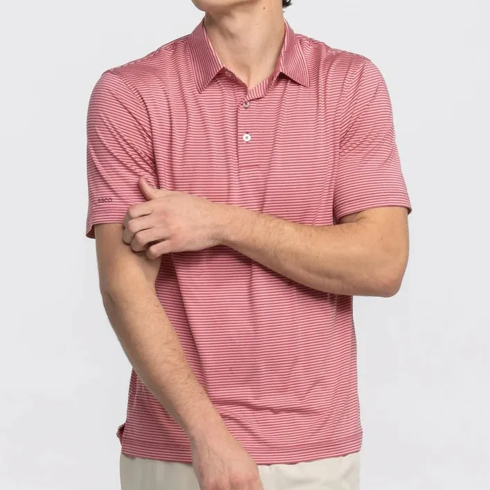 Largo Stripe Polo – Pink Nectar