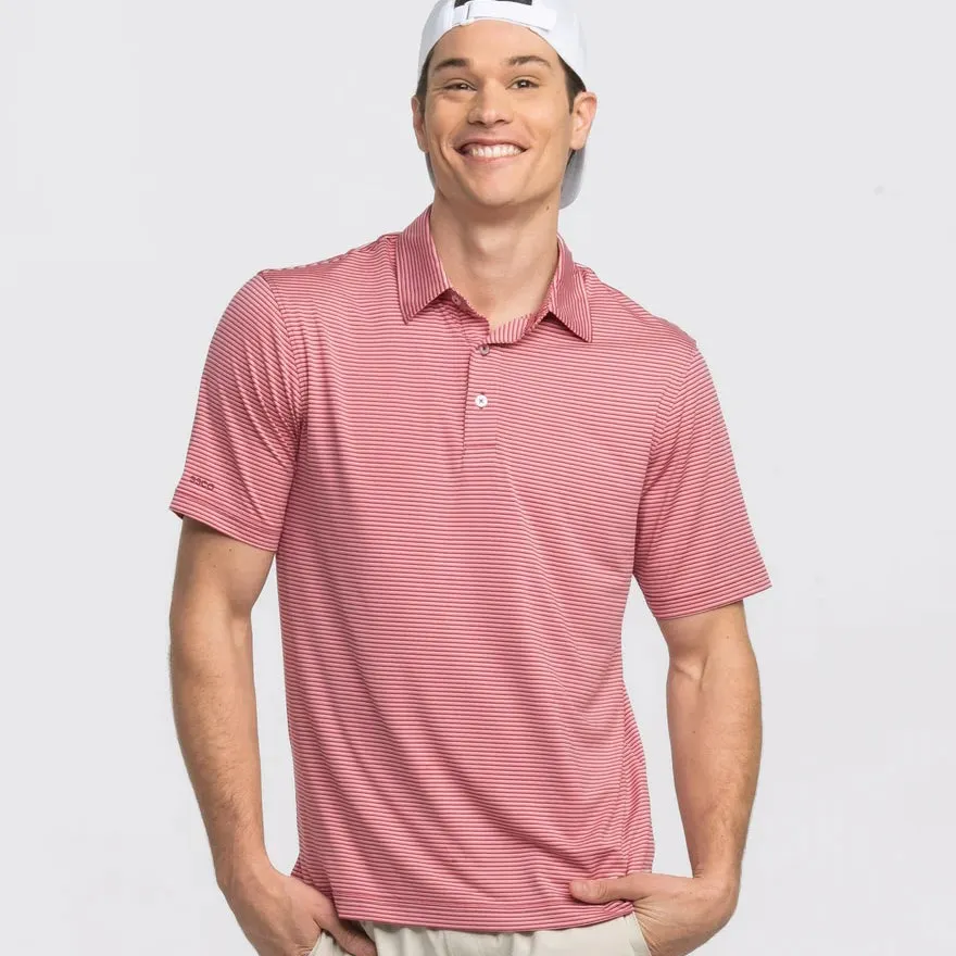 Largo Stripe Polo – Pink Nectar