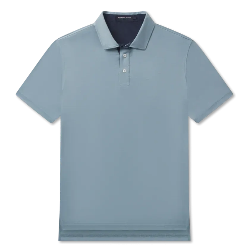 Lisbon Heather Performance Polo – Seafoam