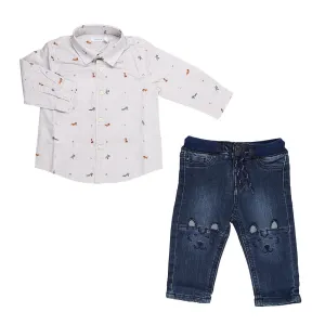 Long Sleeve Polo & Pants Set 3 Years