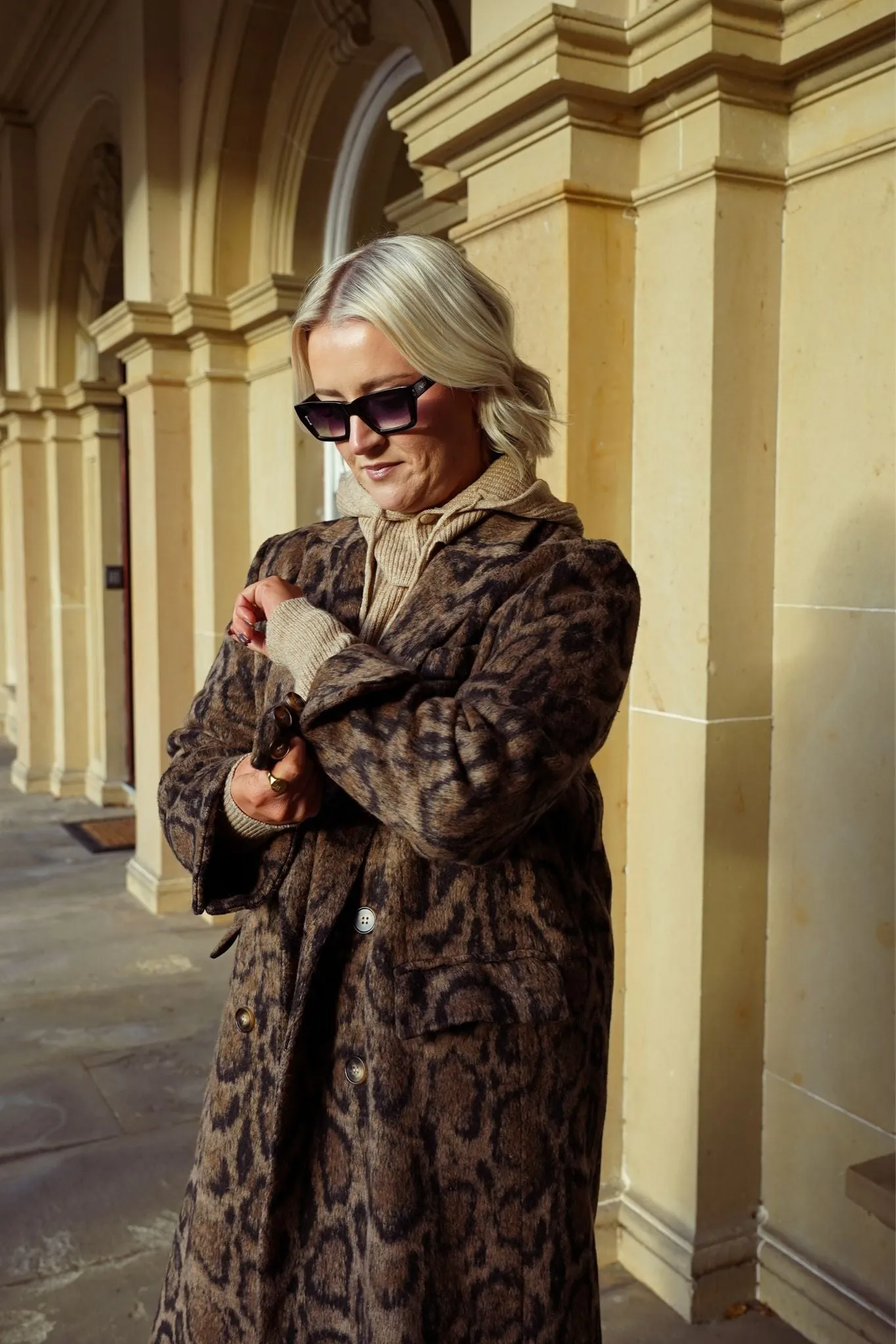 Love Laura Coat In Leopard