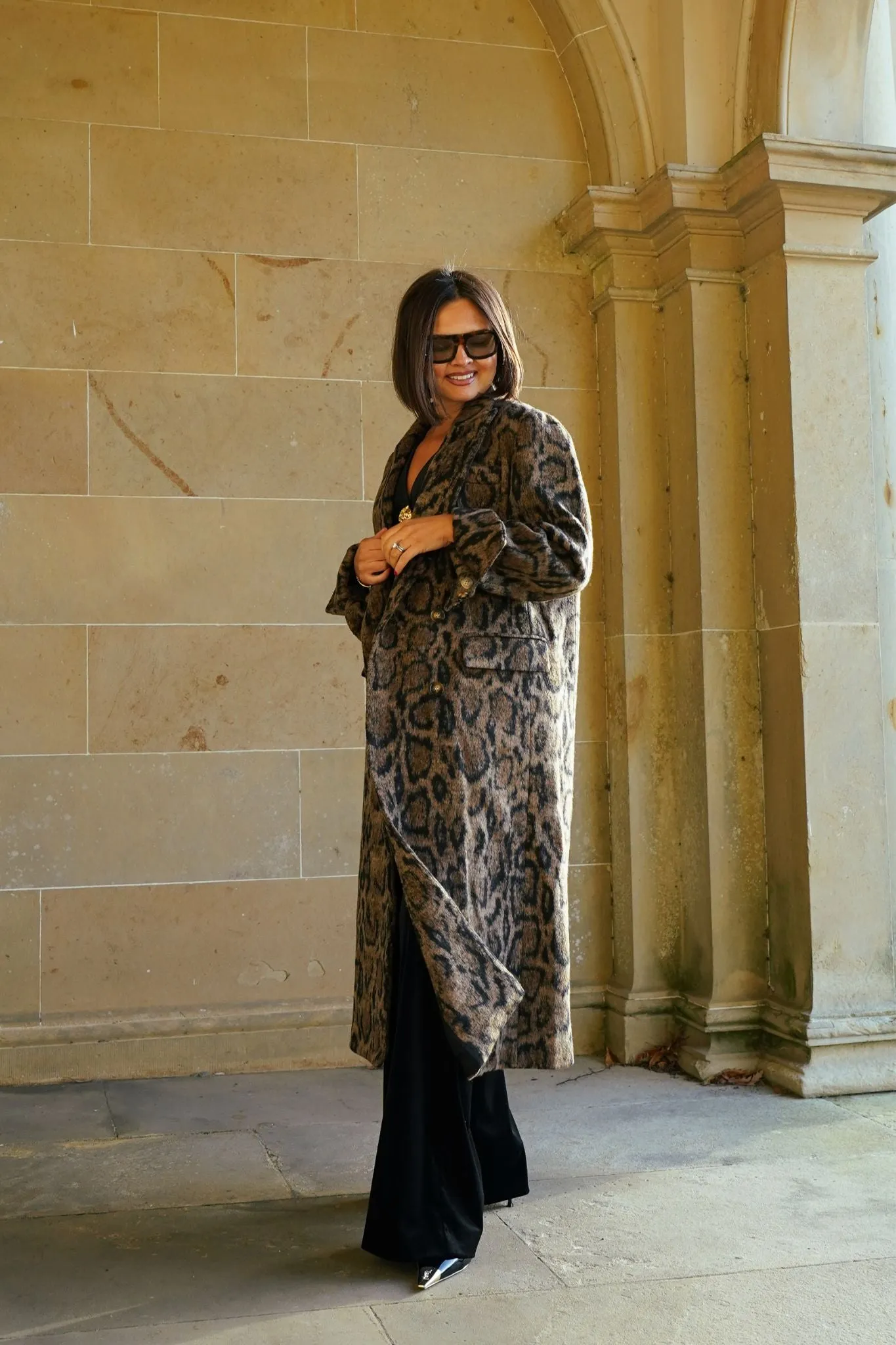 Love Laura Coat In Leopard