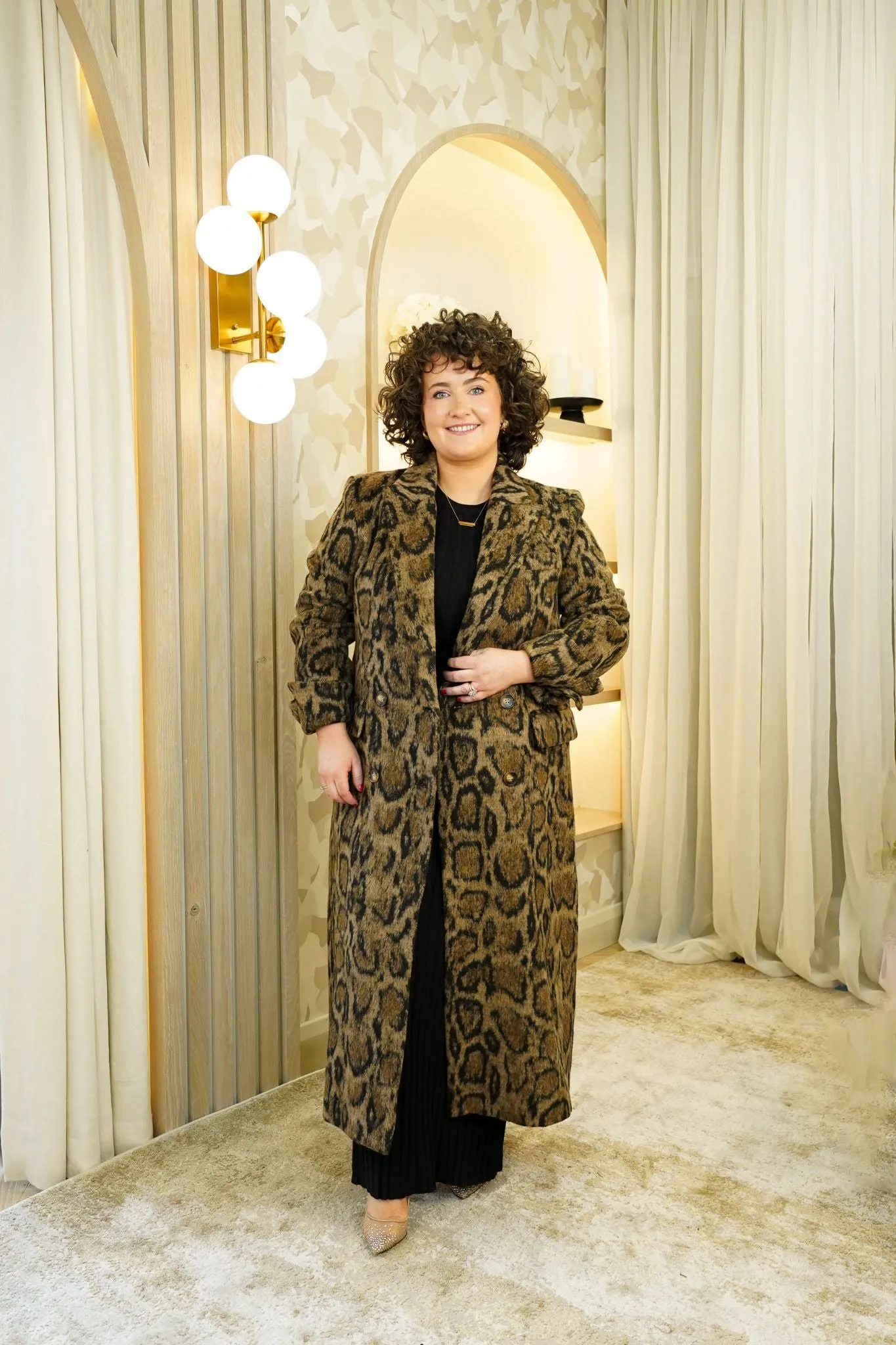 Love Laura Coat In Leopard