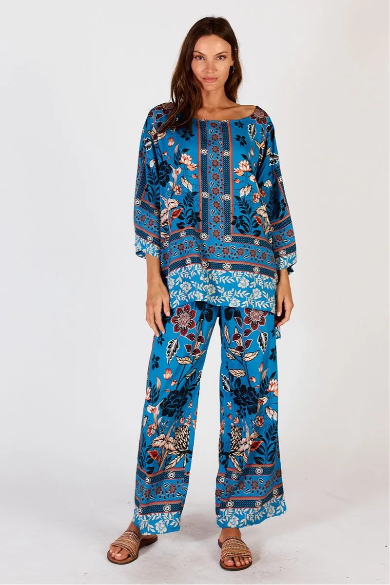 Lula Soul Palermo Pant Steel Blue