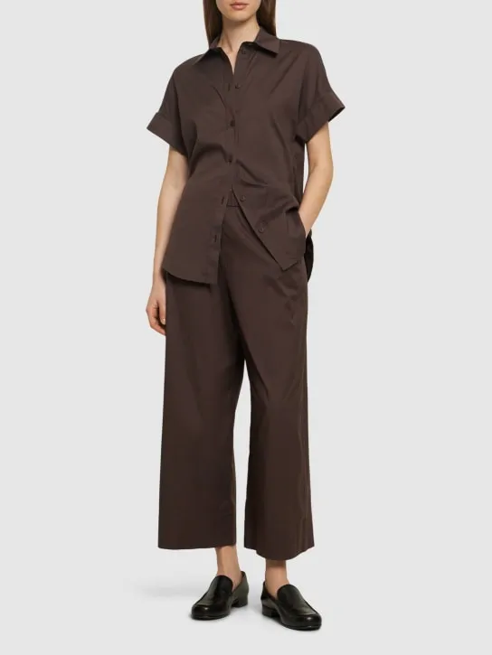 Max Mara   Esperia cotton blend poplin pants 