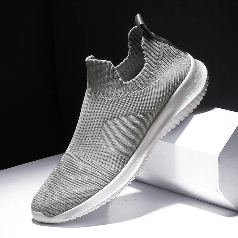 Men's Breathable Trend Flat White Shoes