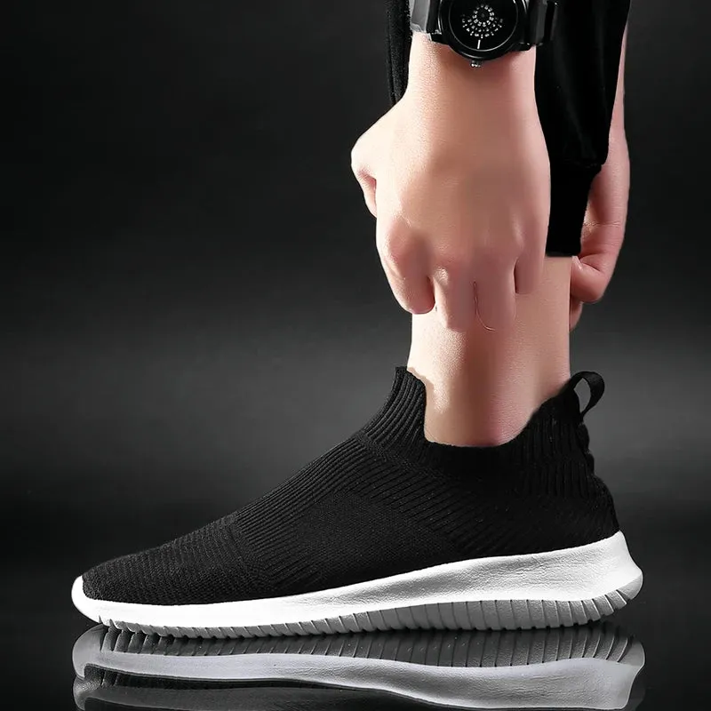 Men's Breathable Trend Flat White Shoes