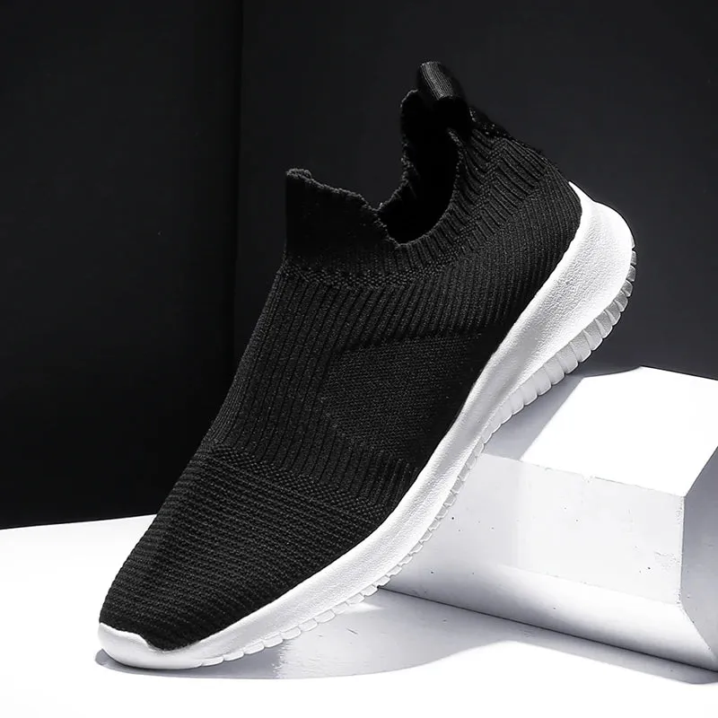 Men's Breathable Trend Flat White Shoes