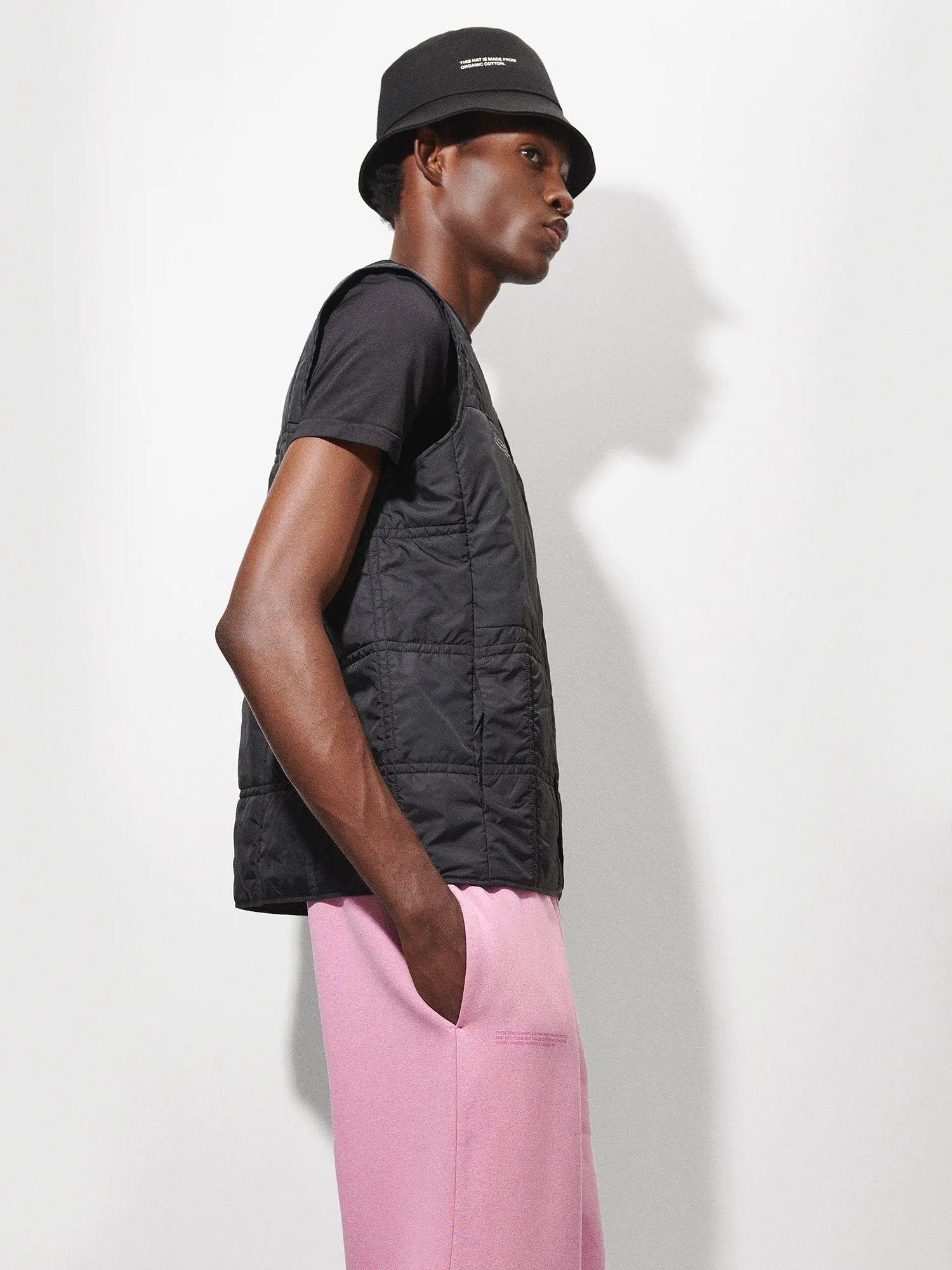 Mens Reclaimed Cotton Barrel-Leg Track Pants—reclaim sakura