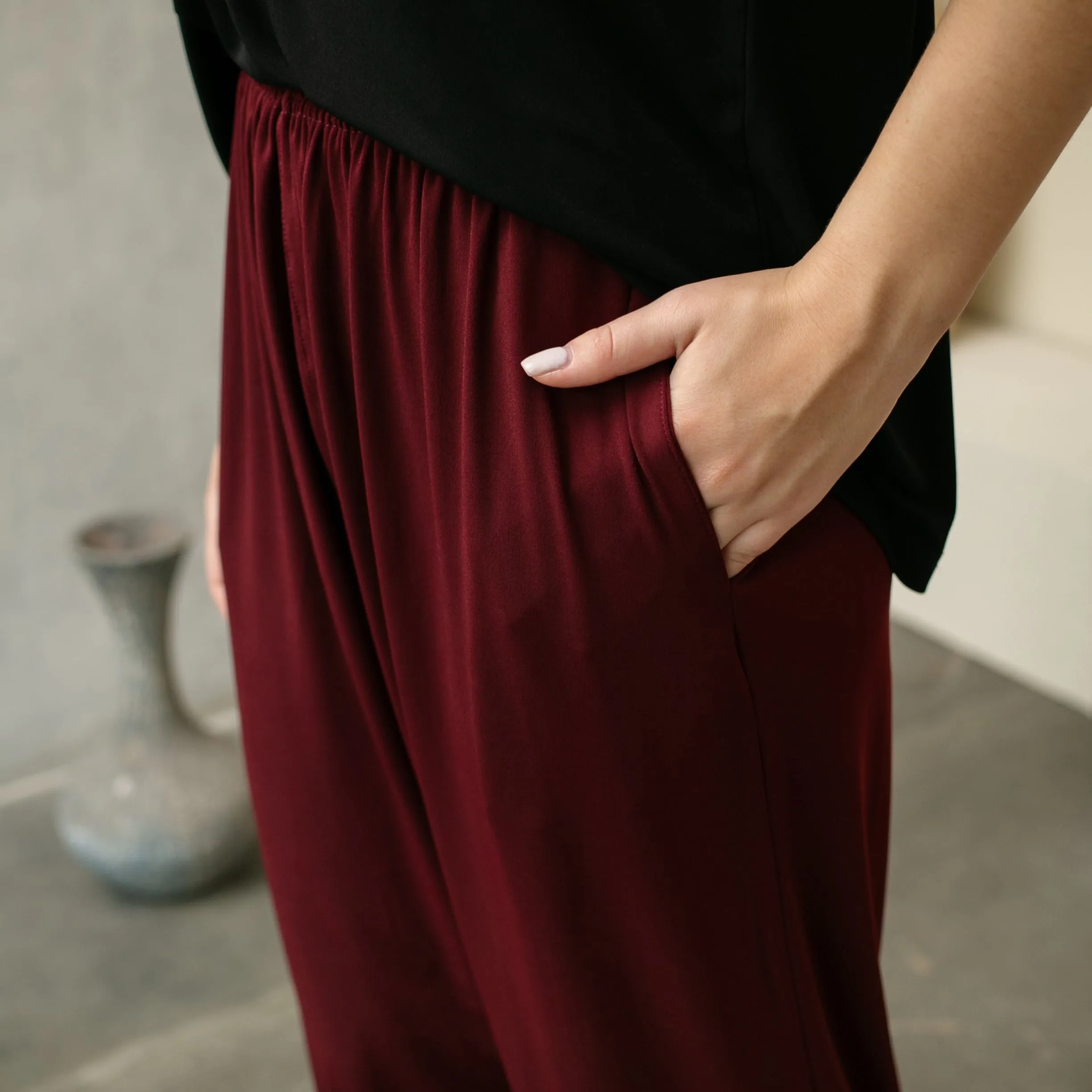 Mesa Baggy Pants Maroon