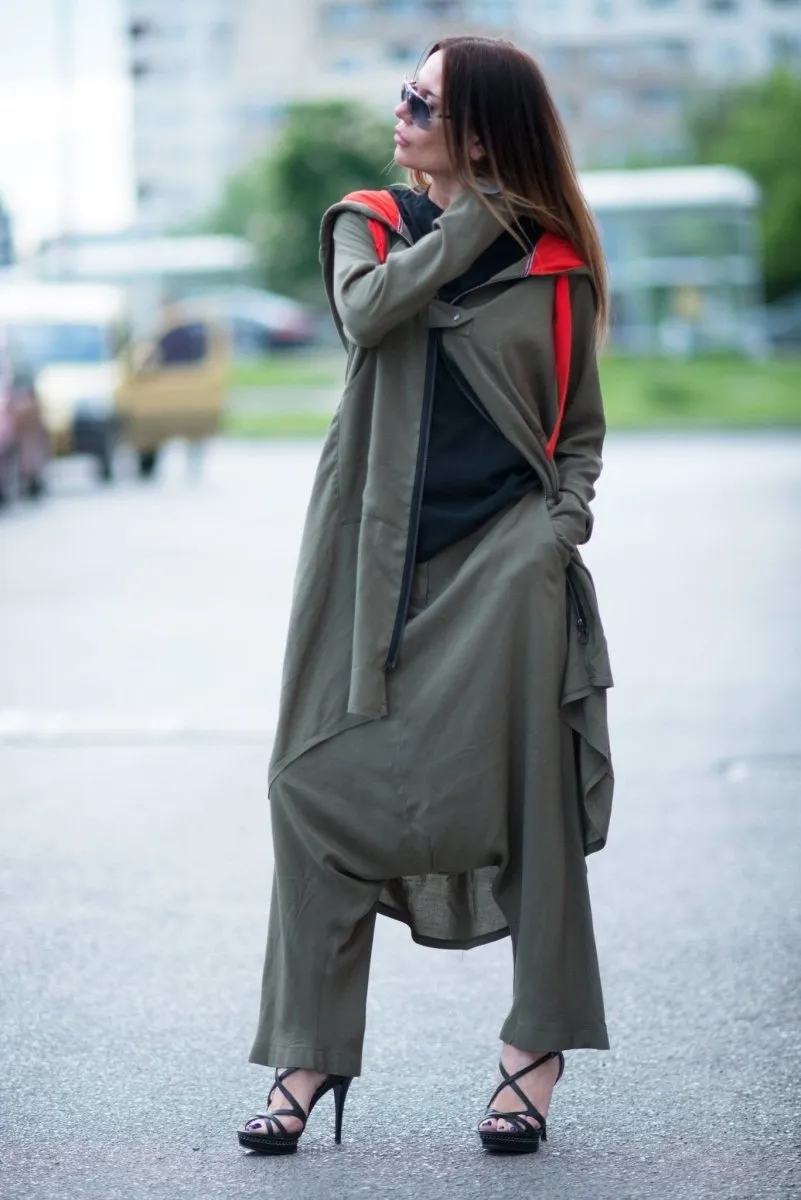 Military Green Harem Pants ANGELA