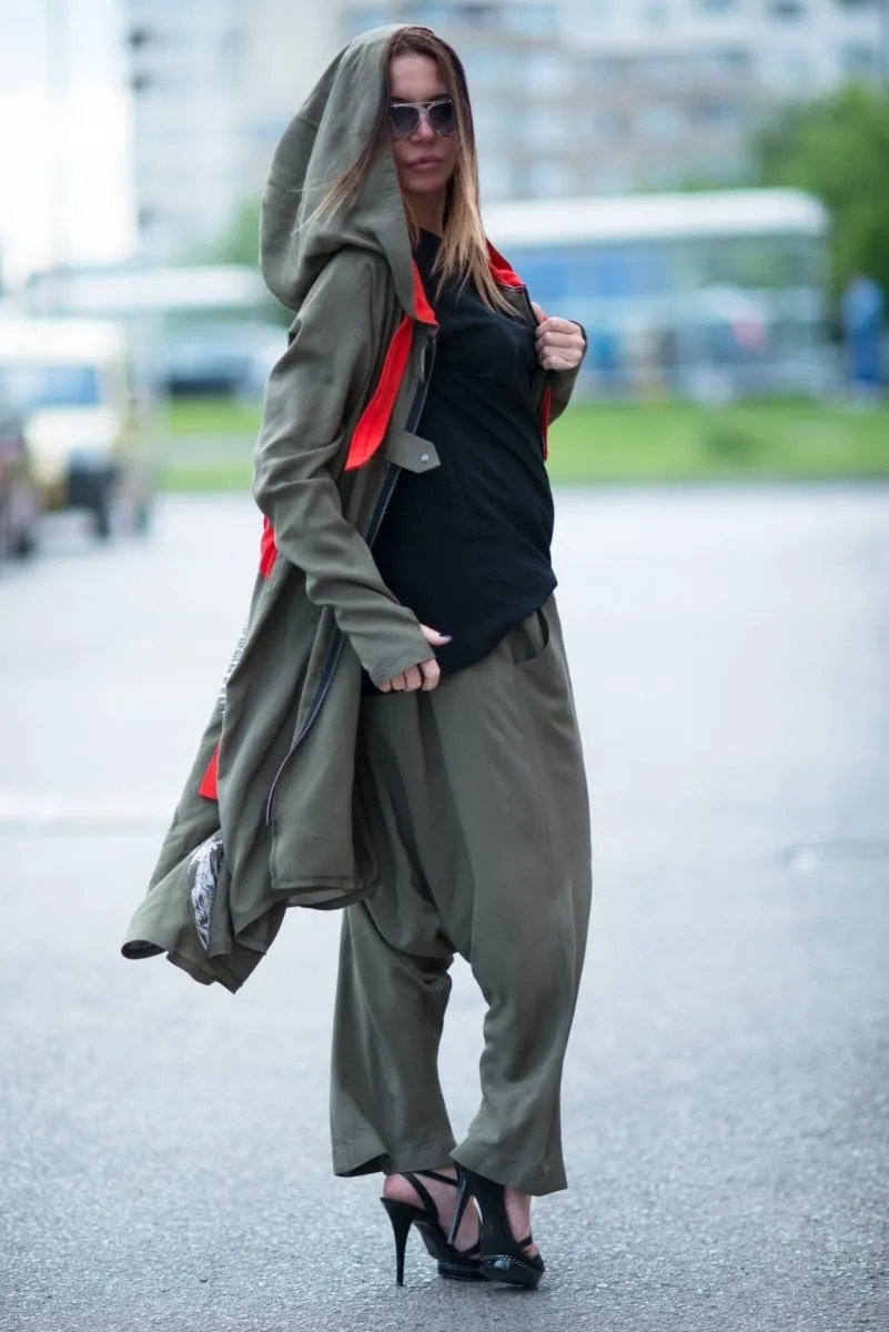 Military Green Harem Pants ANGELA