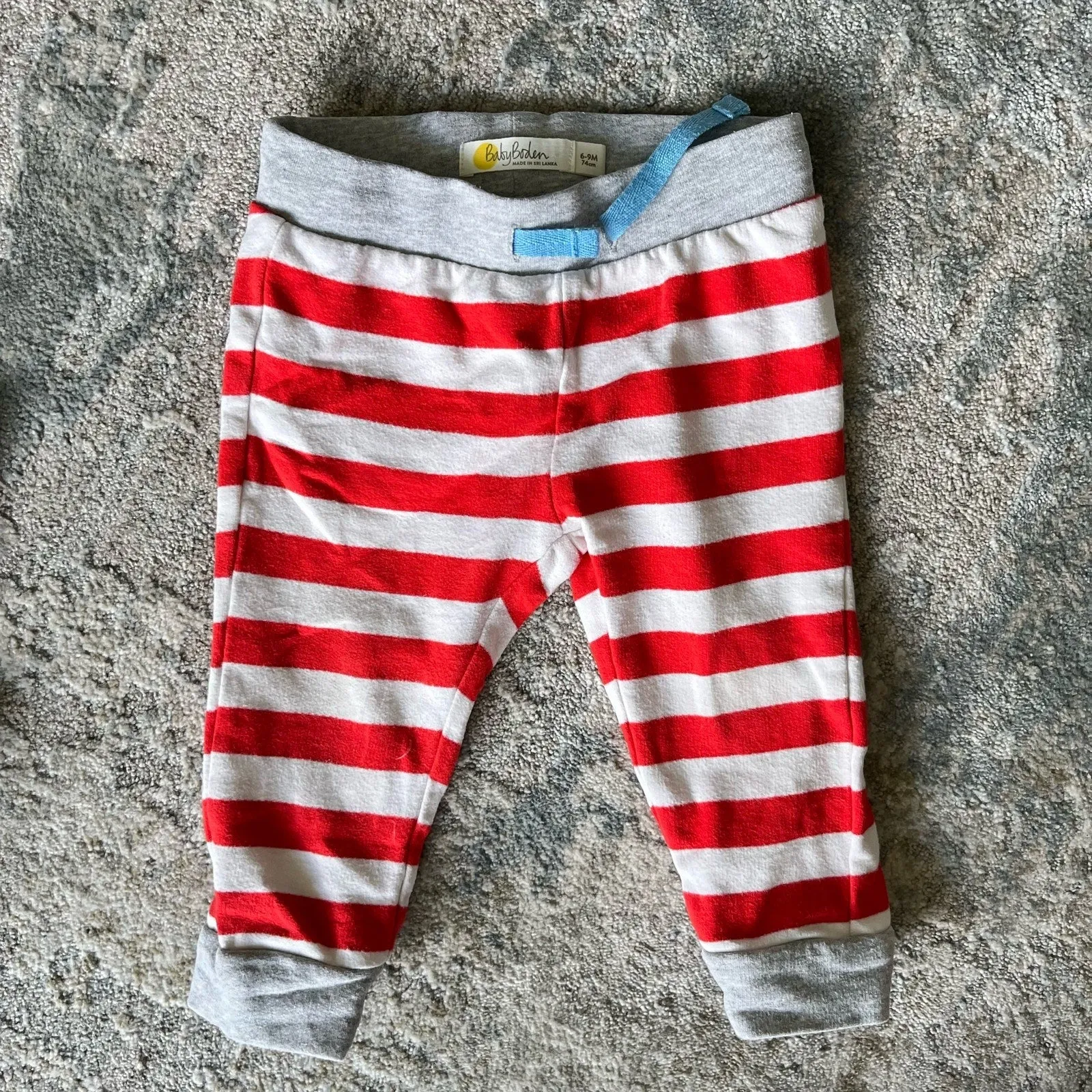Mini Boden Appliqué Jersey Play Set Ivory/Fire Red Dog 6-9 Months