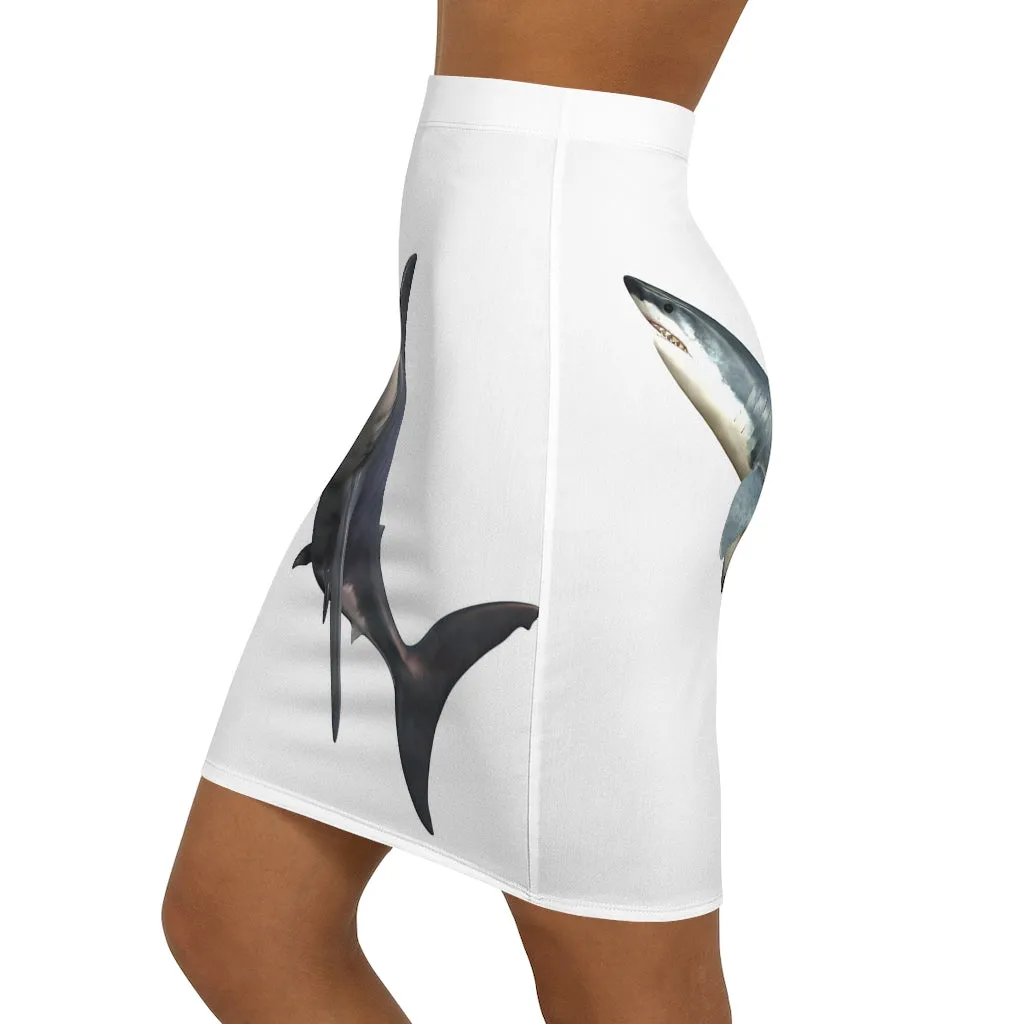 Mini Skirt AL BLUE DESIGNED  LAND SHARK