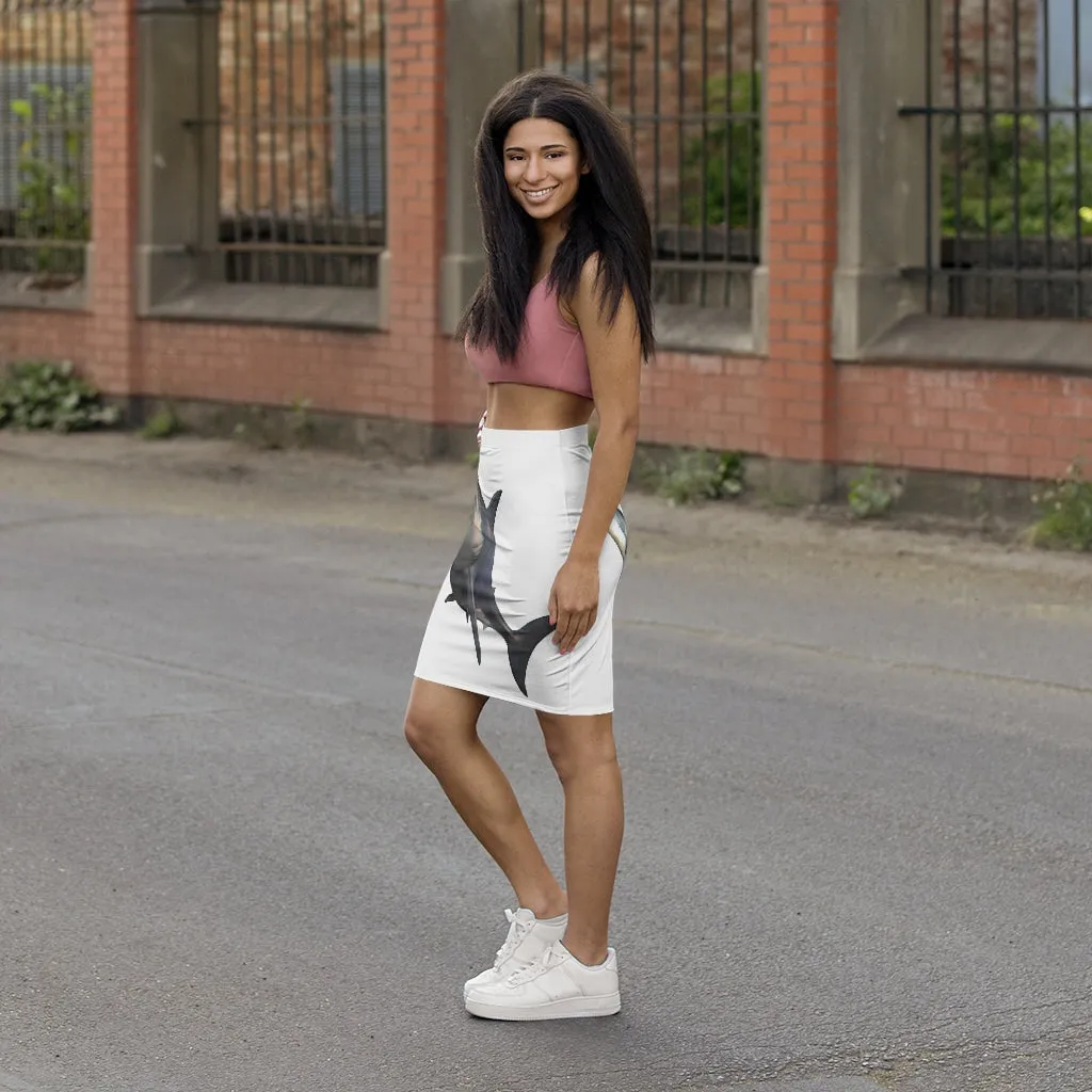 Mini Skirt AL BLUE DESIGNED  LAND SHARK