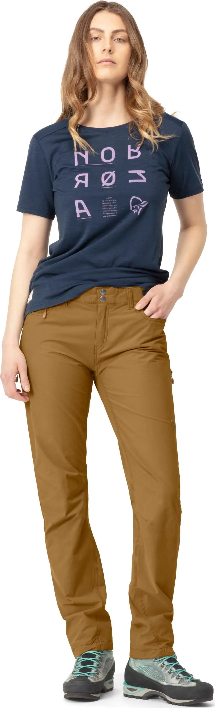 Norrøna Women&#x27;s Svalbard Light Cotton Pants Camelflage | Buy Norrøna Women&#x27;s Svalbard Light Cotton Pants Camelflage here | Outnorth