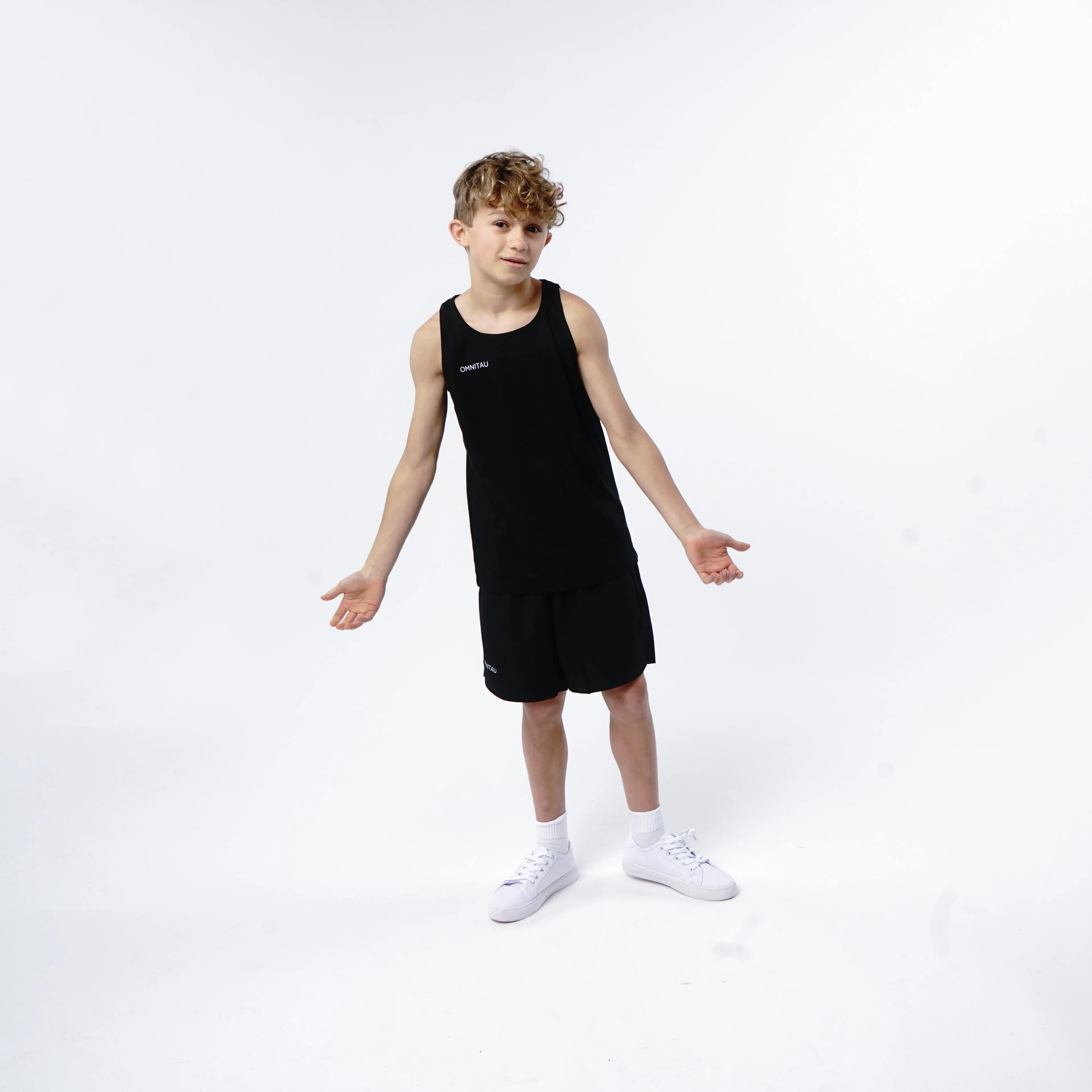 Omnitau Kid's Team Sports Breathable Vest - Black