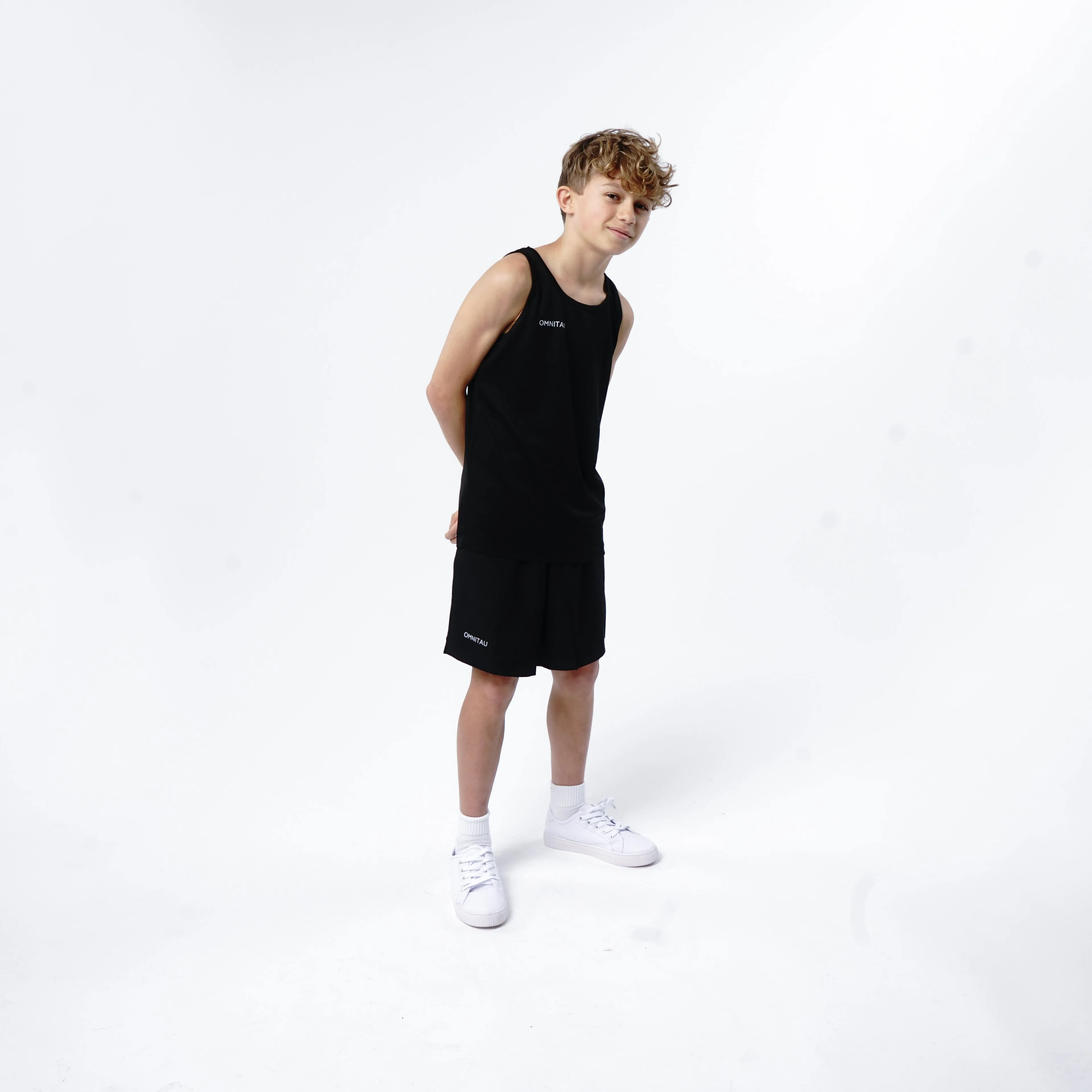 Omnitau Kid's Team Sports Breathable Vest - Black