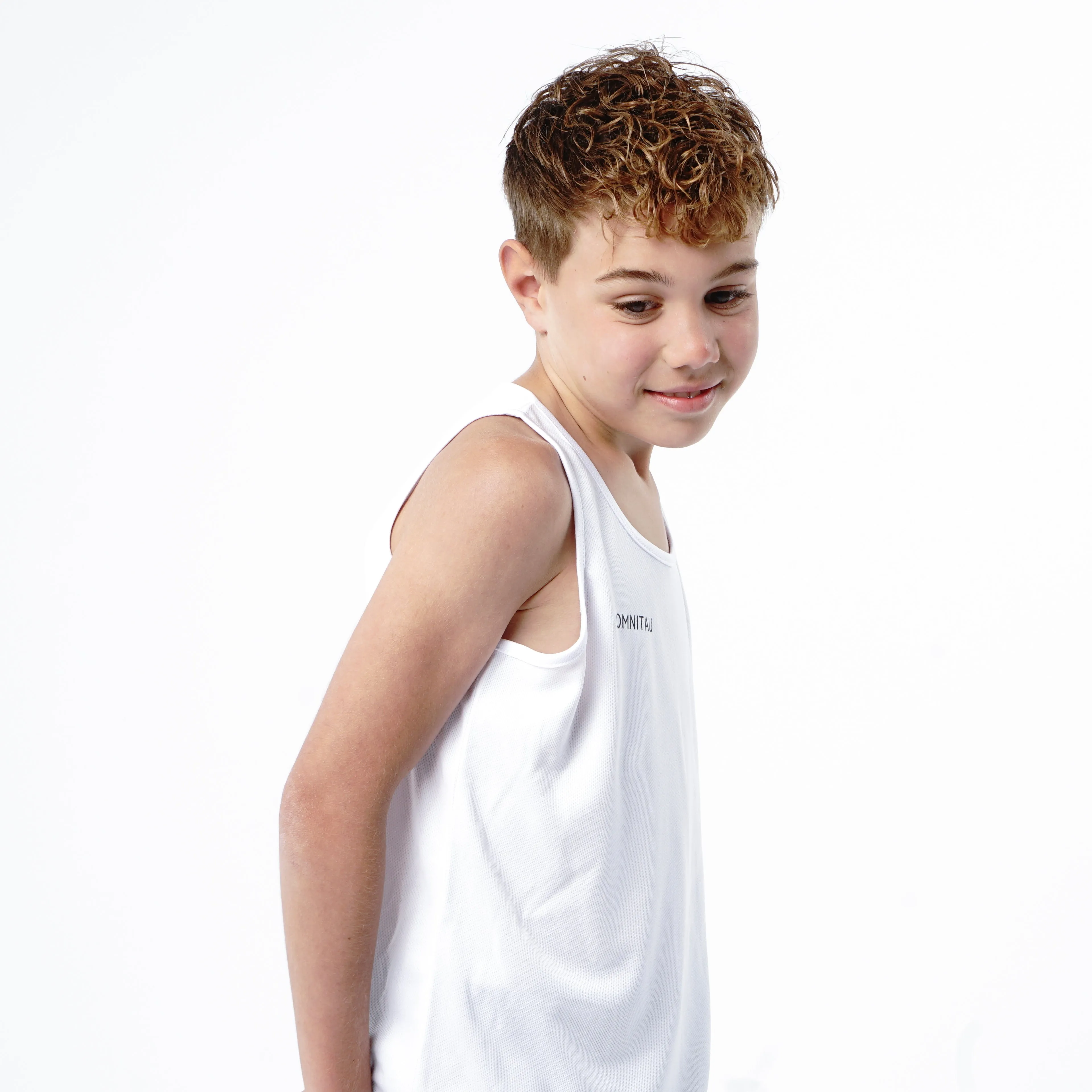 Omnitau Kid's Team Sports Breathable Vest - White