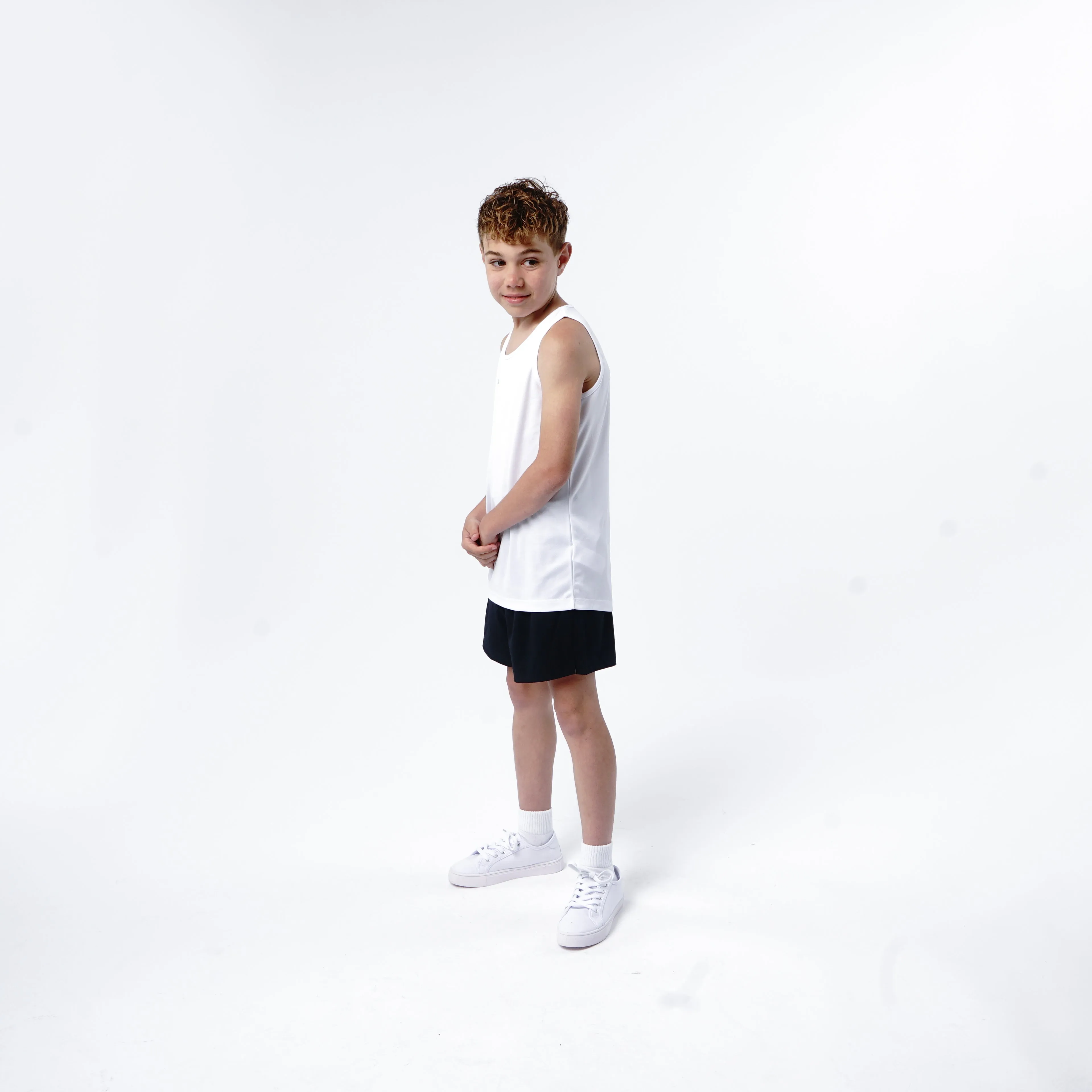 Omnitau Kid's Team Sports Breathable Vest - White