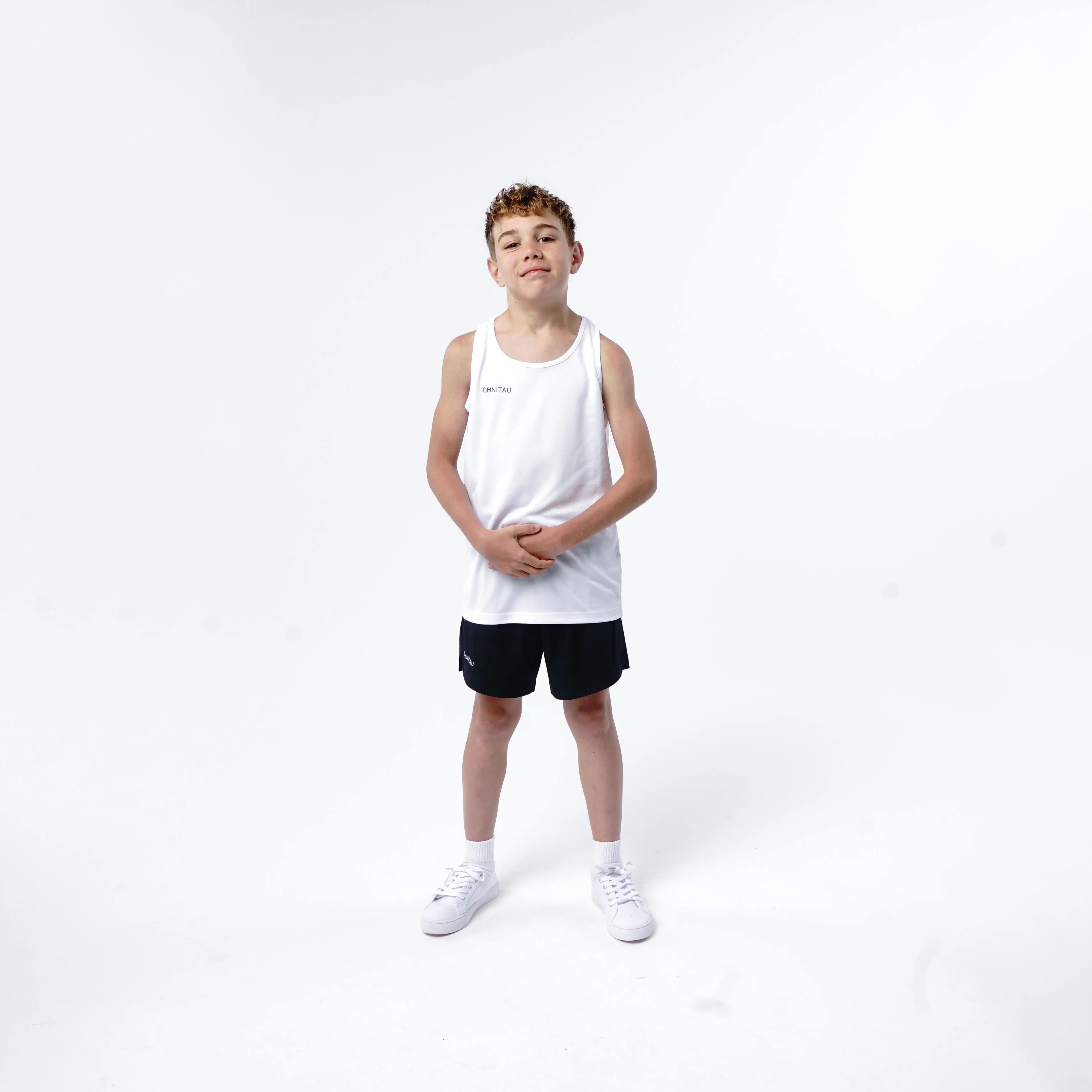 Omnitau Kid's Team Sports Breathable Vest - White