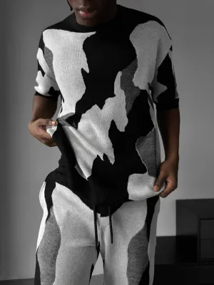 Oversize Alpenglow Knit T-Shirt - Black