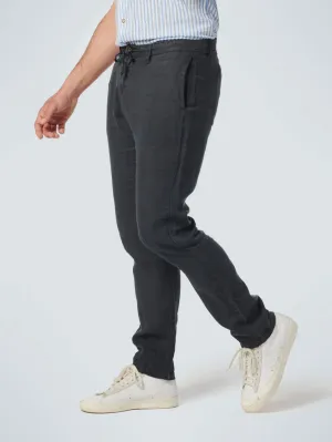Pants Linen Garment Dyed | Dark Night