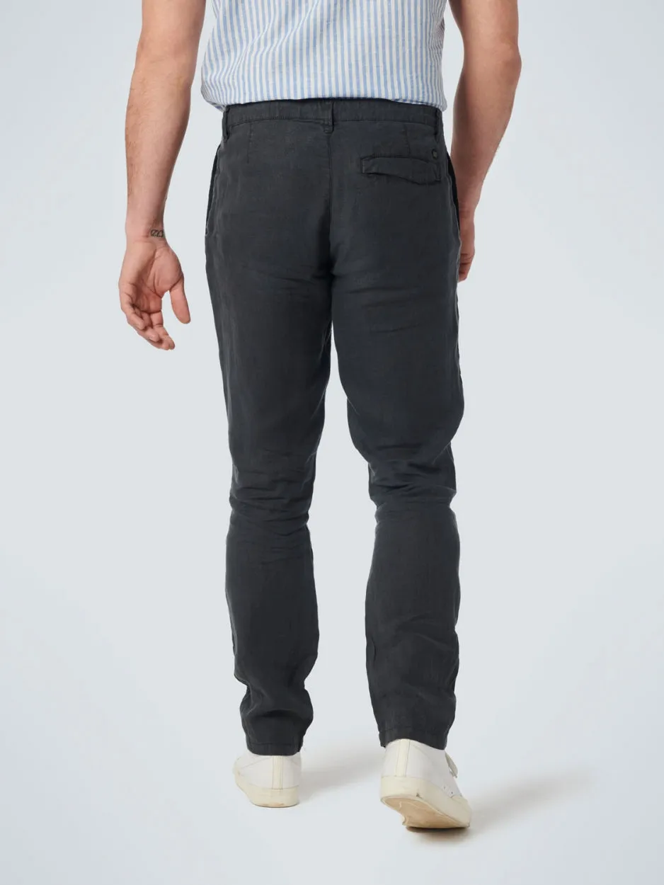 Pants Linen Garment Dyed | Dark Night