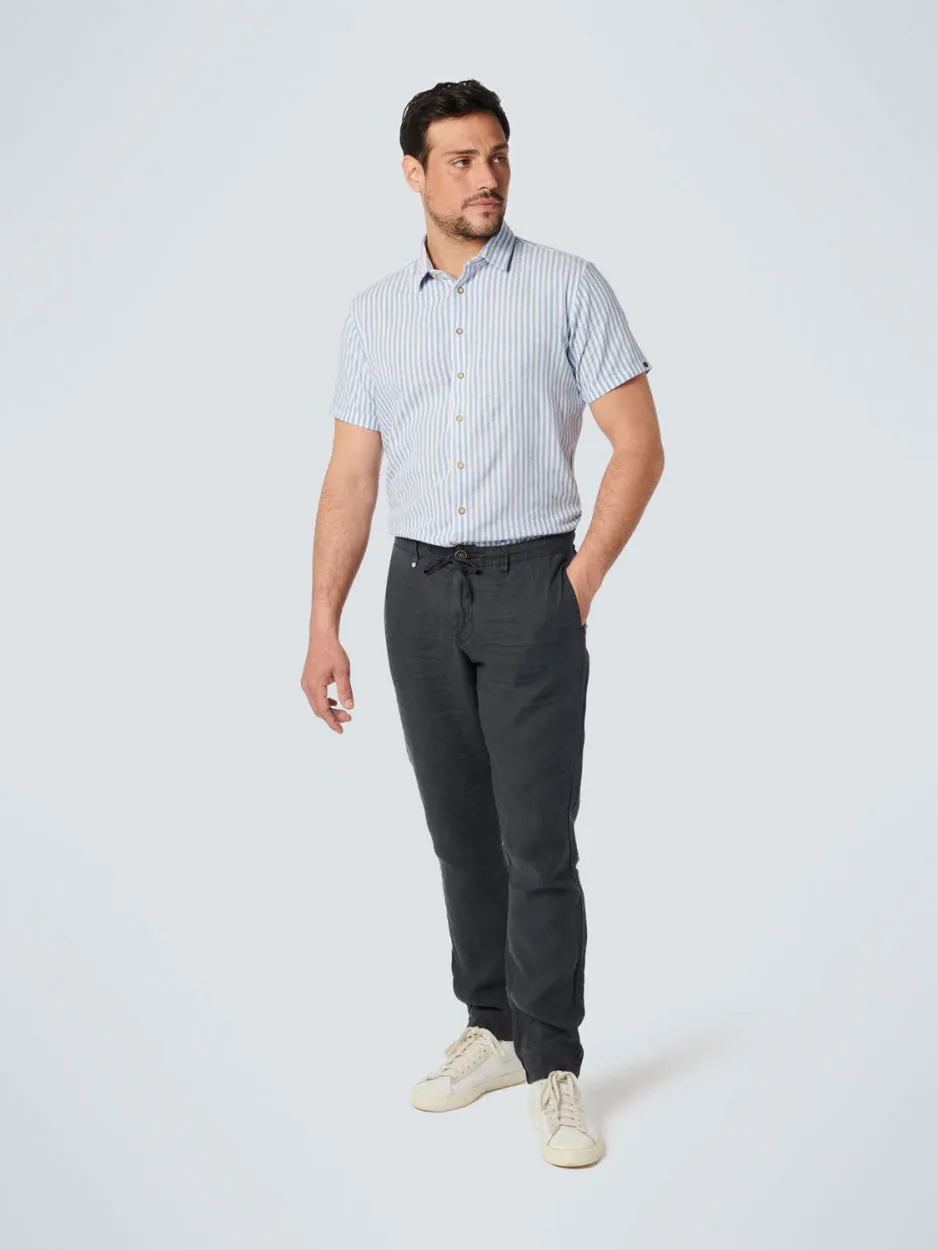Pants Linen Garment Dyed | Dark Night