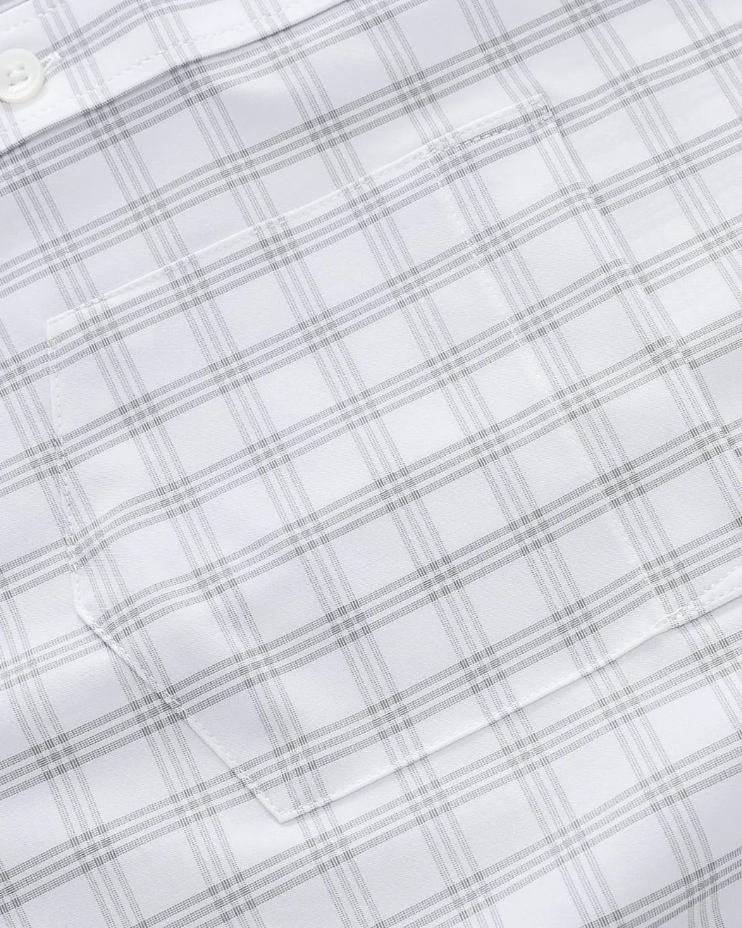 Phenom Classic Grey Tartan Short Sleeve Dress Shirt