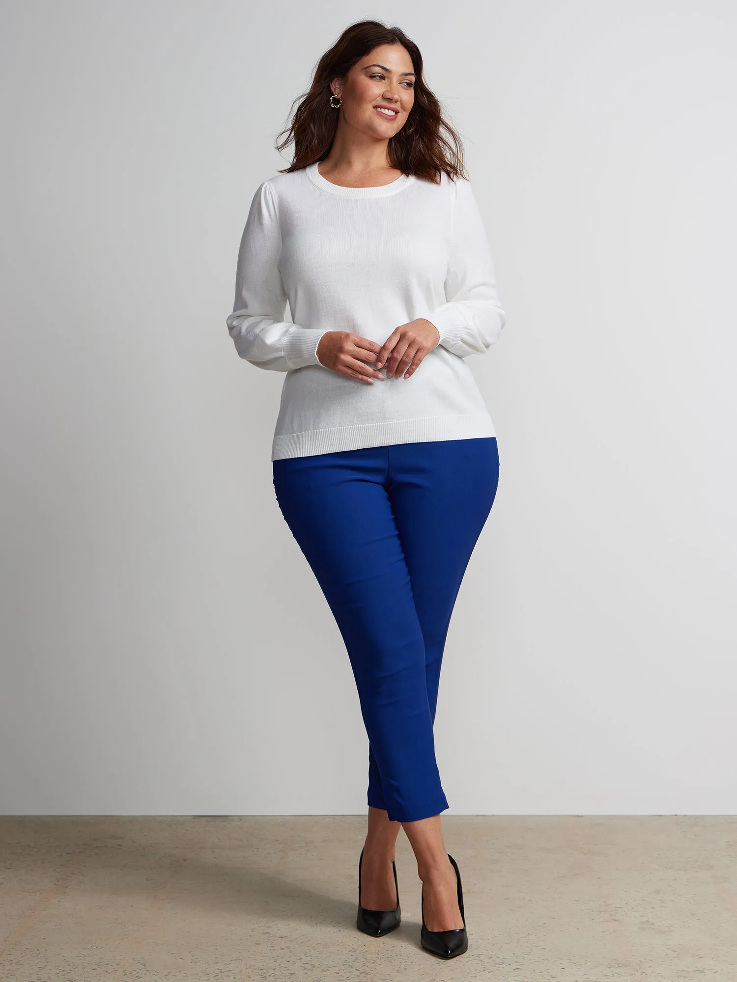 Plus Whitney High Rise Ankle Pant