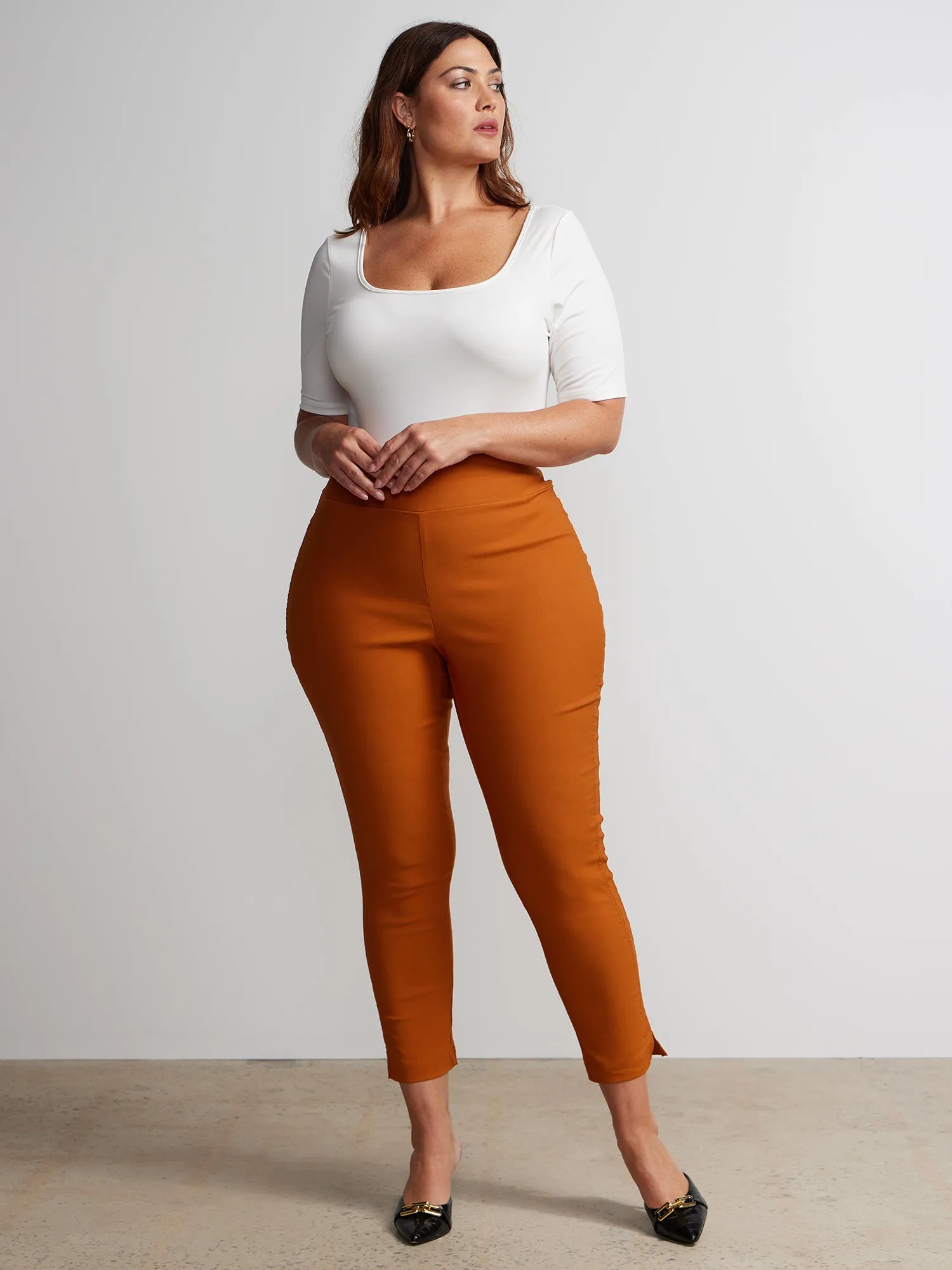 Plus Whitney High Rise Ankle Pant