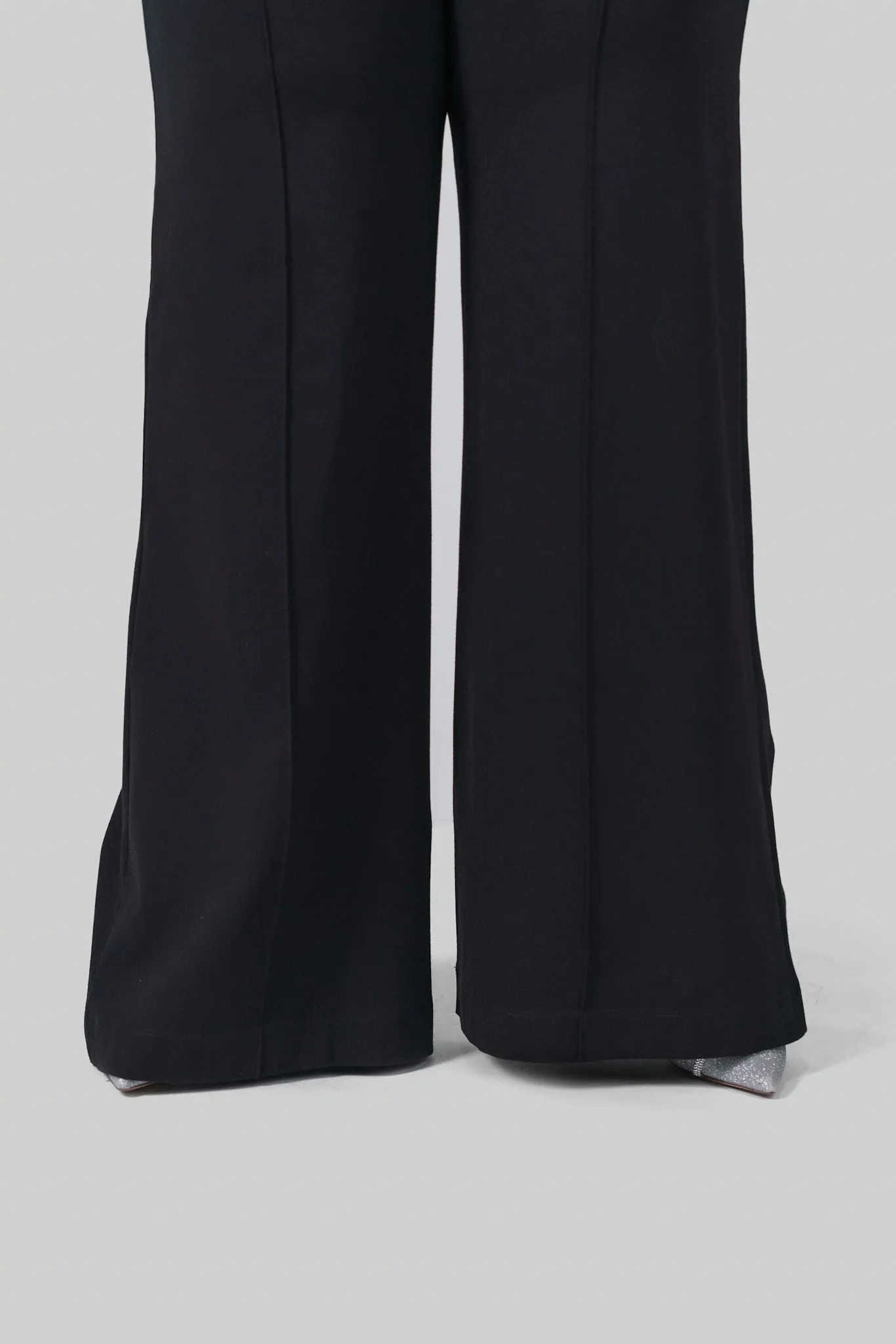 PONTE KNIT WIDE LEG PANT