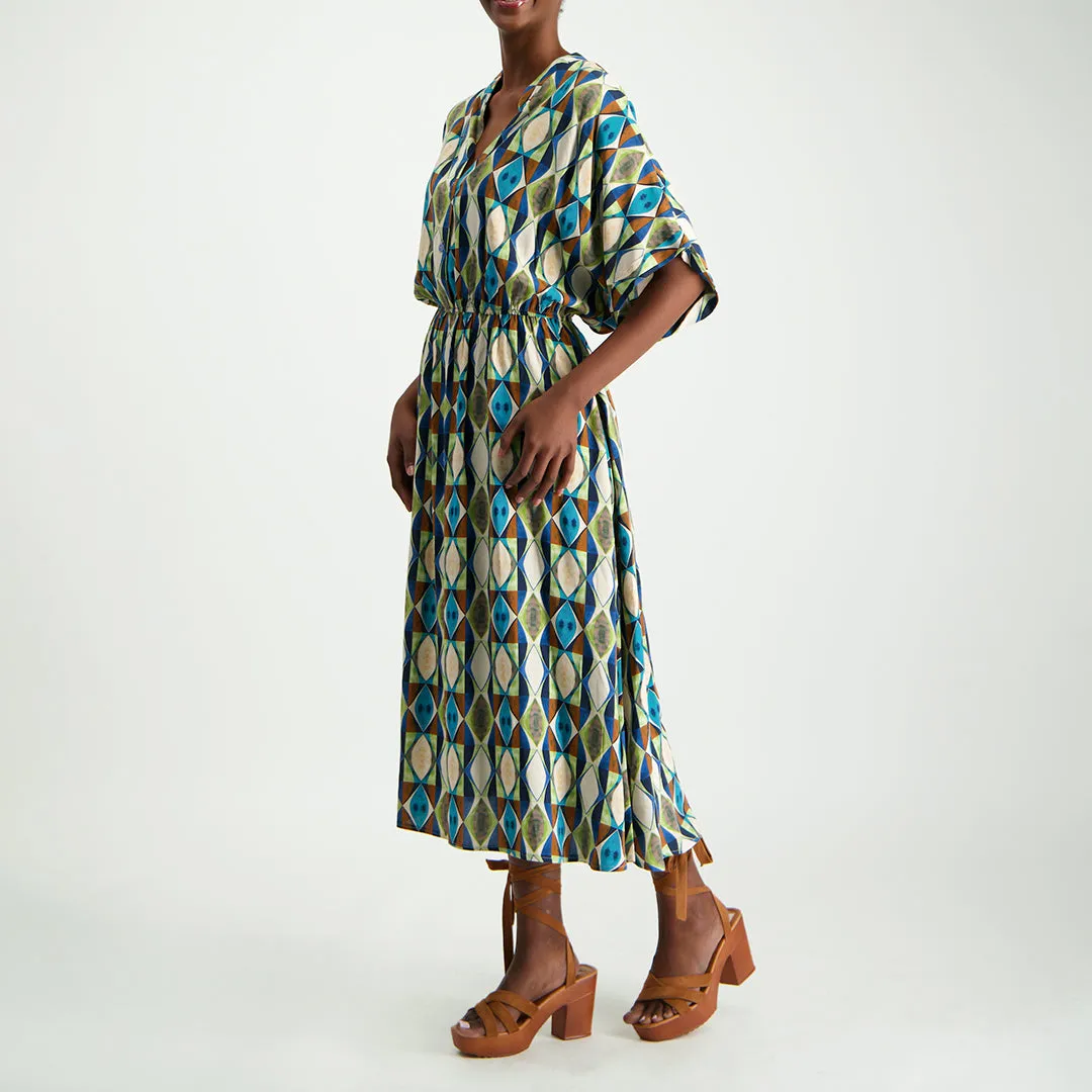 Printed Shirt Dress