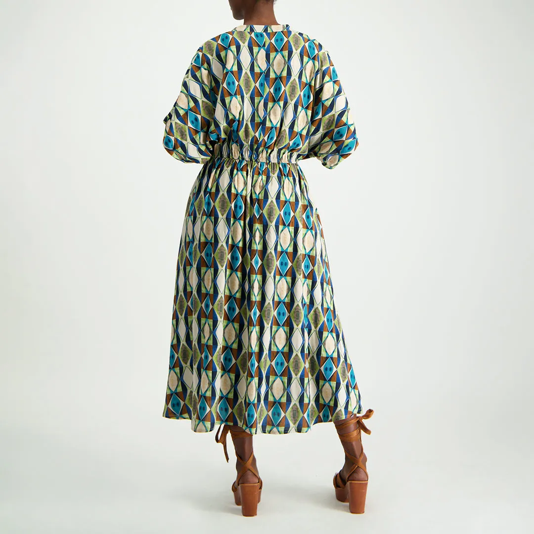 Printed Shirt Dress
