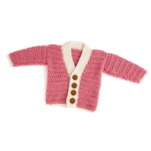 Red Heart Crochet Cutie Baby Cardigan