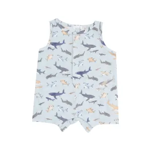 Sharks Sleeveless Shortie Romper