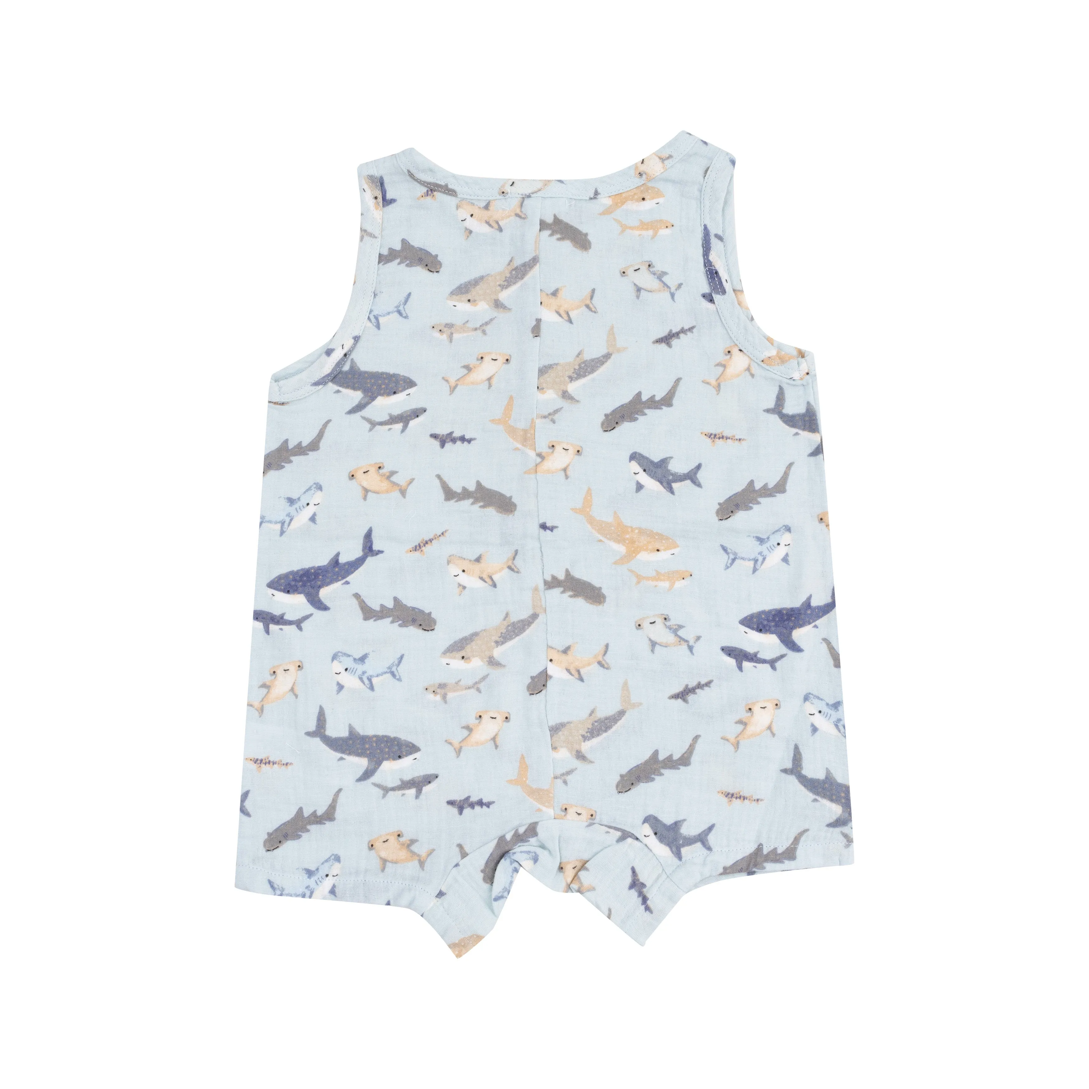 Sharks Sleeveless Shortie Romper