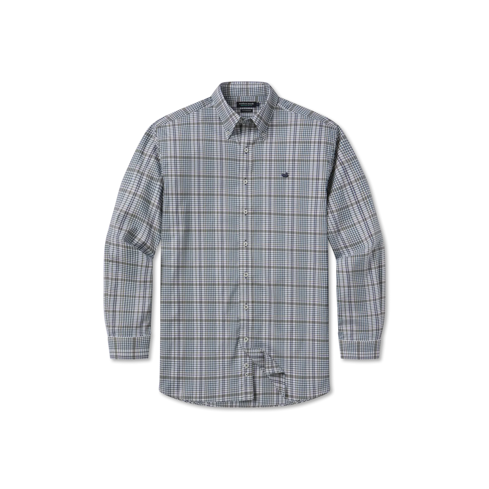 Shores Windowpane Performance Dress Shirt
