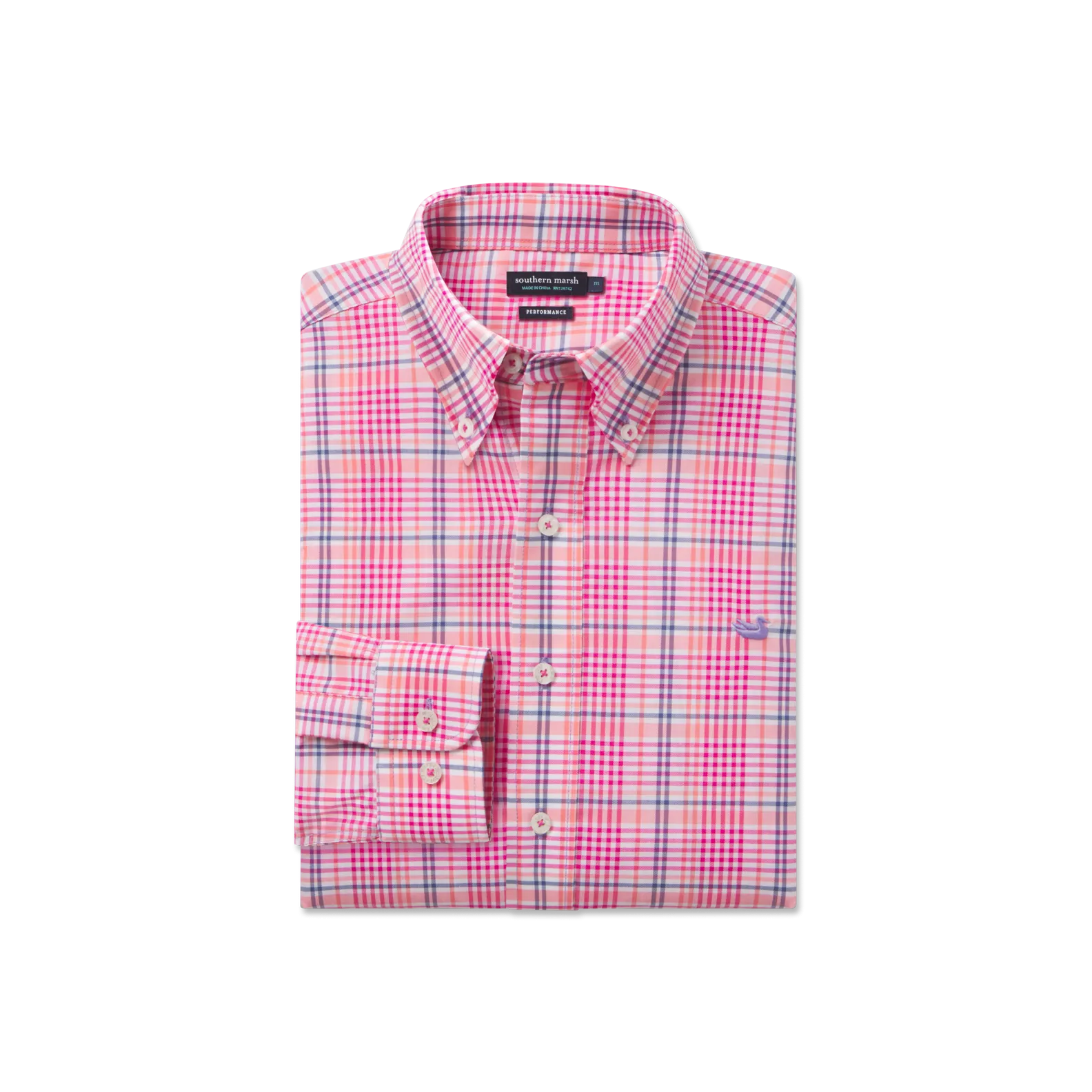 Shores Windowpane Performance Dress Shirt