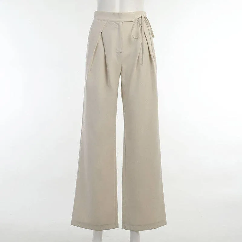Solid High Waist Loose Sports Women Daily Pants CC21172PF
