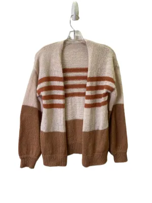 Sweater Cardigan By Cme In Tan, Size: S