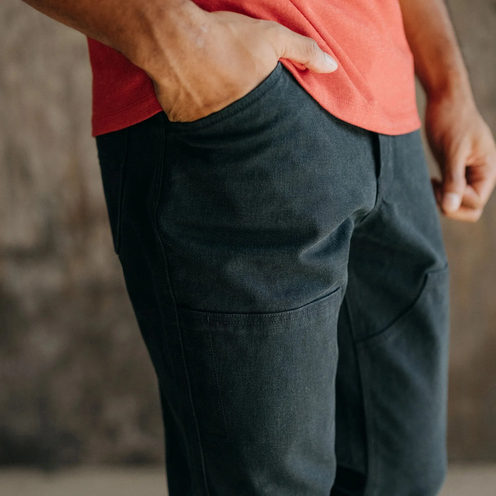Taylor Stitch - The Chore Pant in Coal Boss Duck