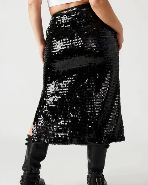 The Dinah Liquid Sequin Midi Skirt