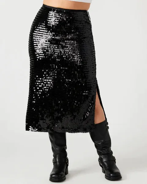 The Dinah Liquid Sequin Midi Skirt