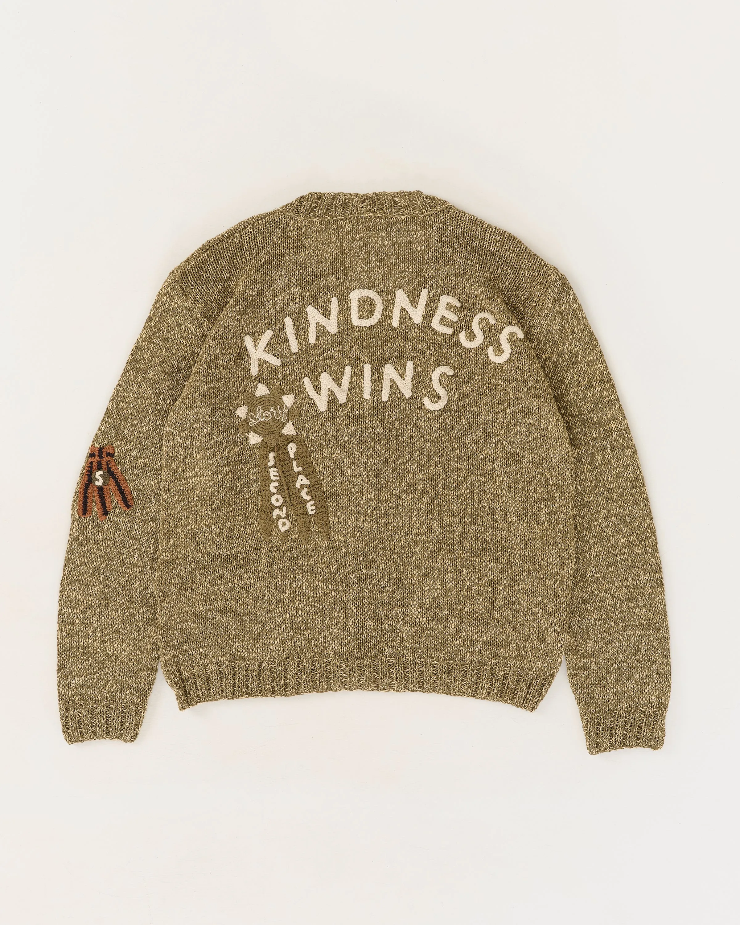 Twinsun Cardigan - Olive Rosette