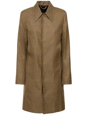 Victoria Beckham   Heritage houndstooth tailored coat 