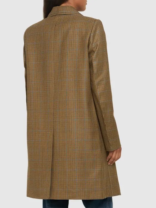 Victoria Beckham   Heritage houndstooth tailored coat 