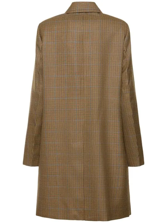 Victoria Beckham   Heritage houndstooth tailored coat 